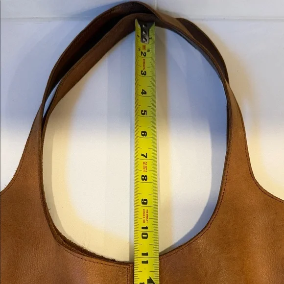 Tan Leather Tote Bag - Picture 9 of 10